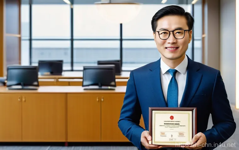 HSK 자격증 취득 후 연봉 협상 전략 - **Prompt:** A confident, professionally dressed person, appearing to be in their late 20s to early 3...